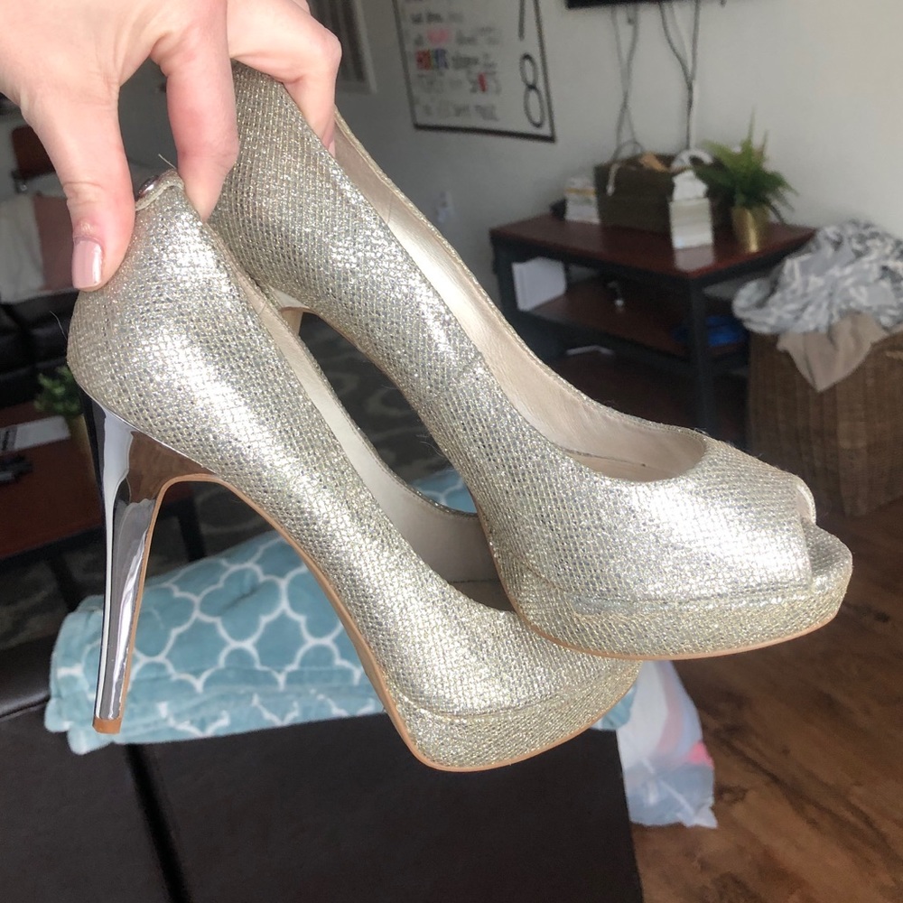 Sparkly high heels